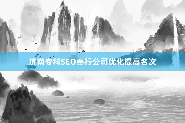 济南专科SEO奉行公司优化提高名次